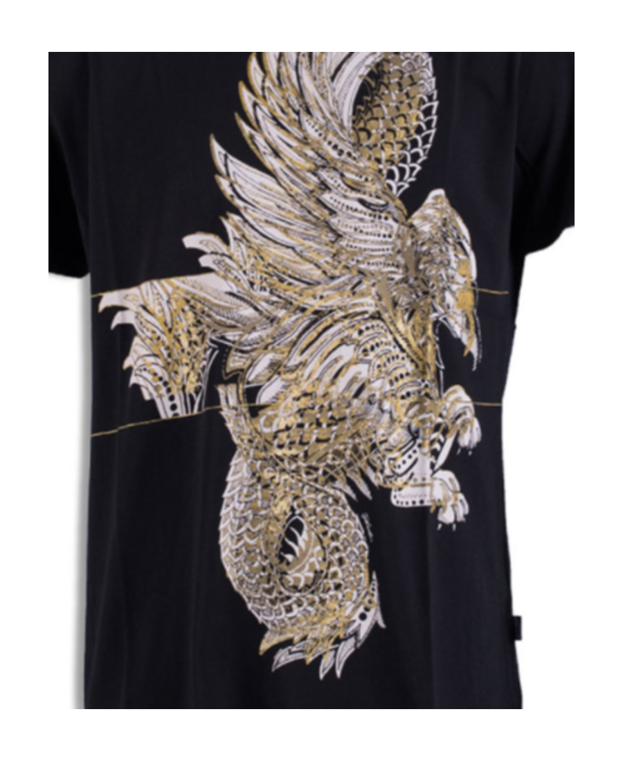Just Cavalli Logo Printed T-shirt In Black