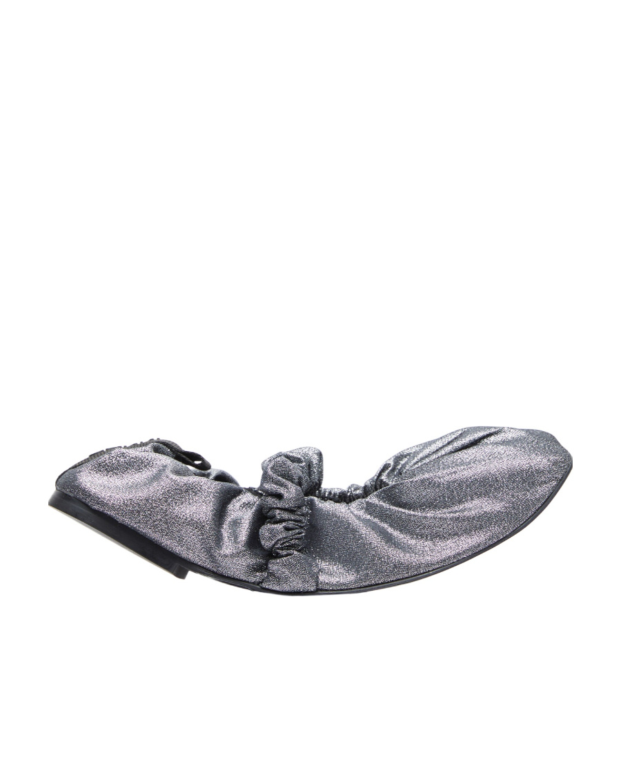 Ganni Ballet Flats In Gray
