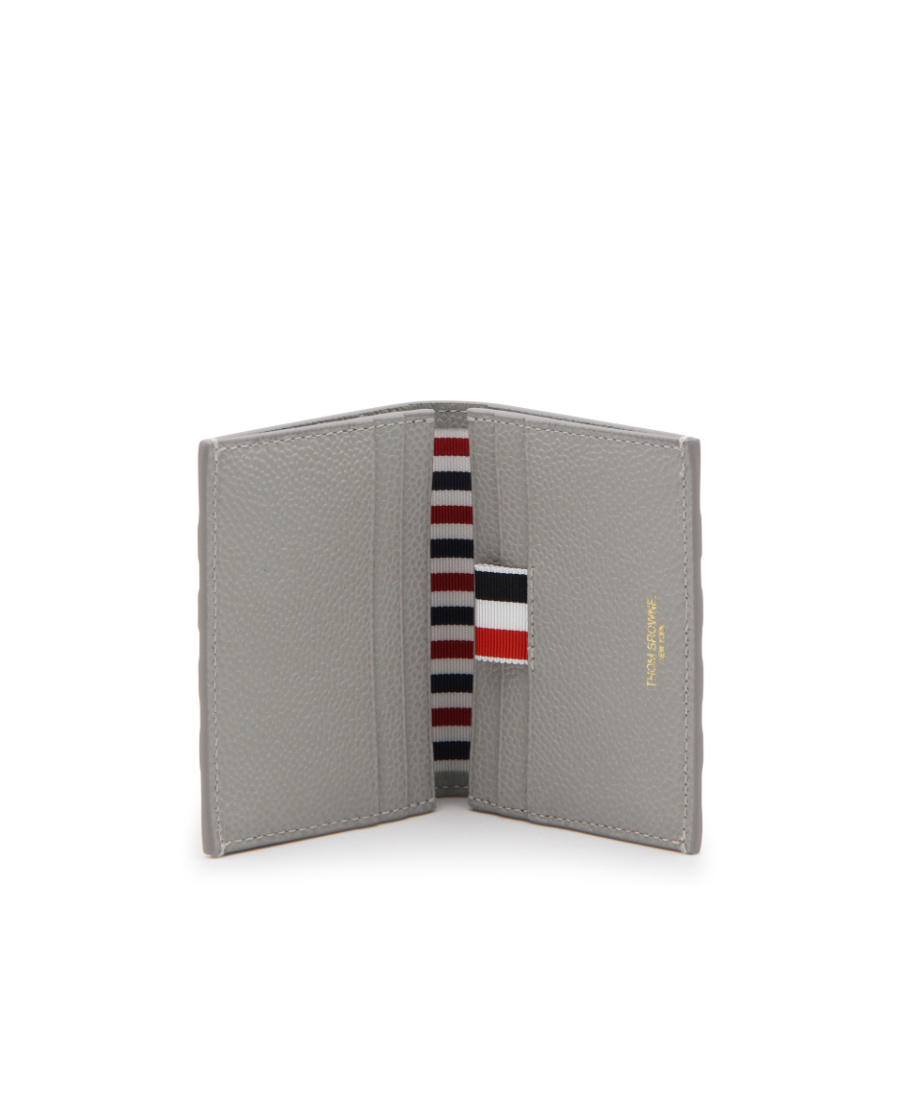 Thom Browne Checked Bi-fold Wallet In Gray