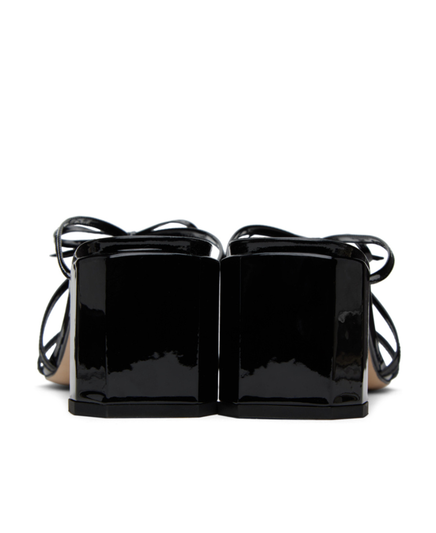 By Far Front-tie 65mm Sandals In Black