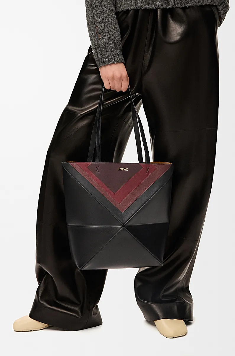 Loewe Medium Puzzle Fold Tote In Nappa Calfskin