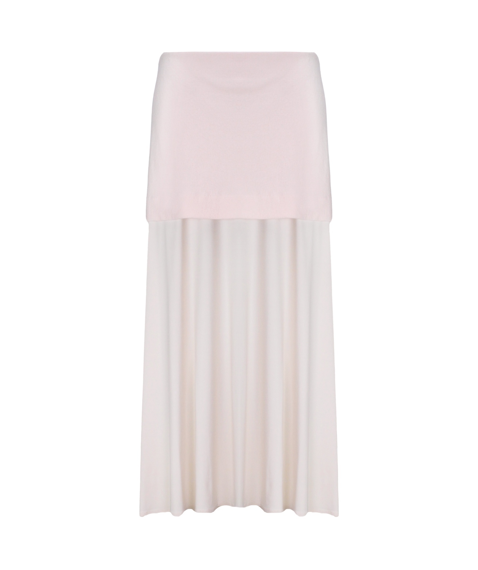 Jil Sander Layered Maxi Skirt In White