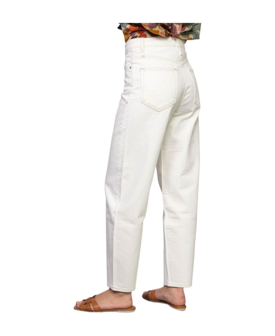 Frame Logo Jeans In White