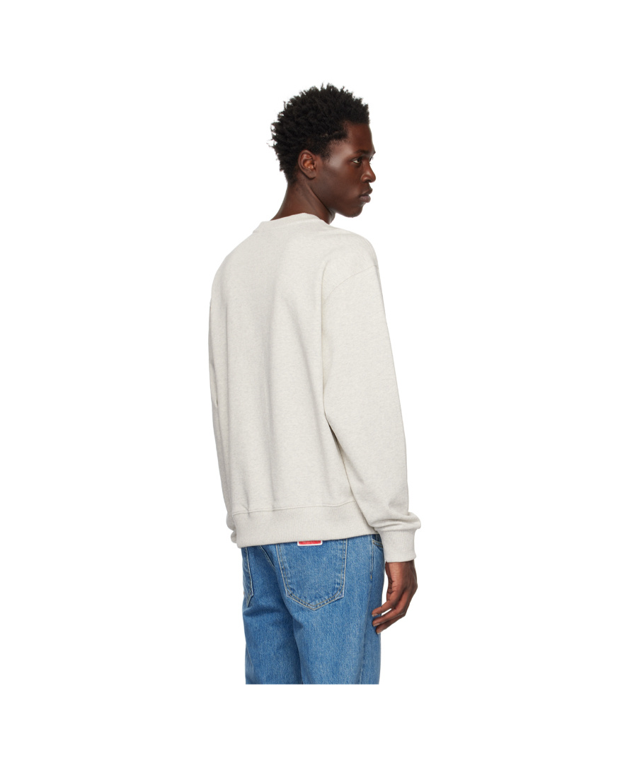 Kenzo Cotton Embroidered-logo Sweatshirt In White