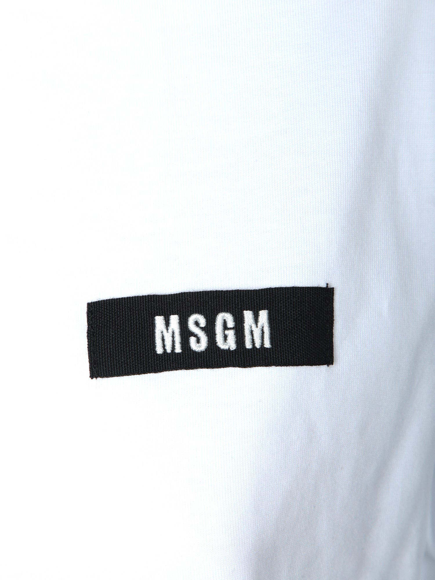 Msgm Cropped T-shirt In White