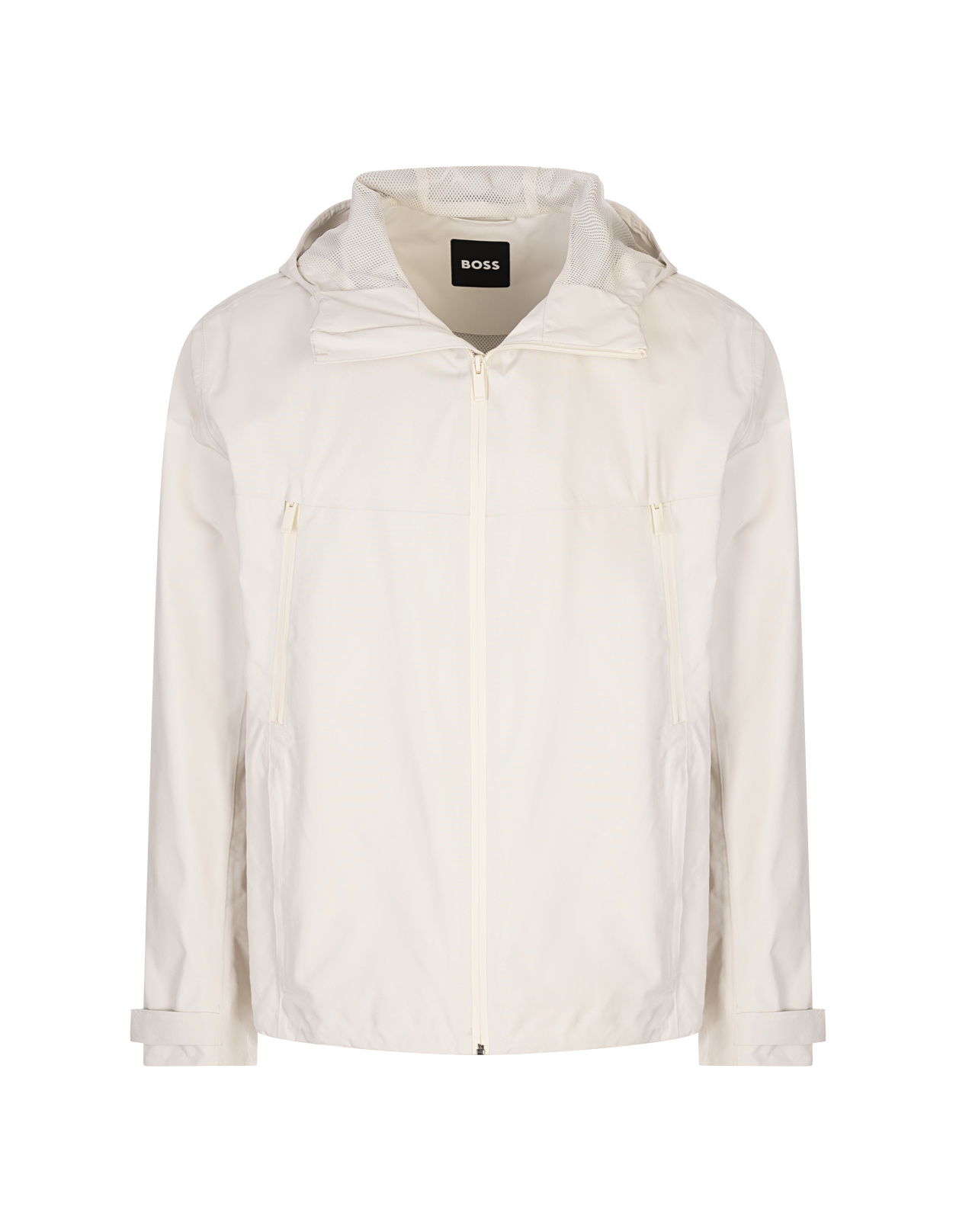 Hugo Boss Long-sleeved Windbreaker In White