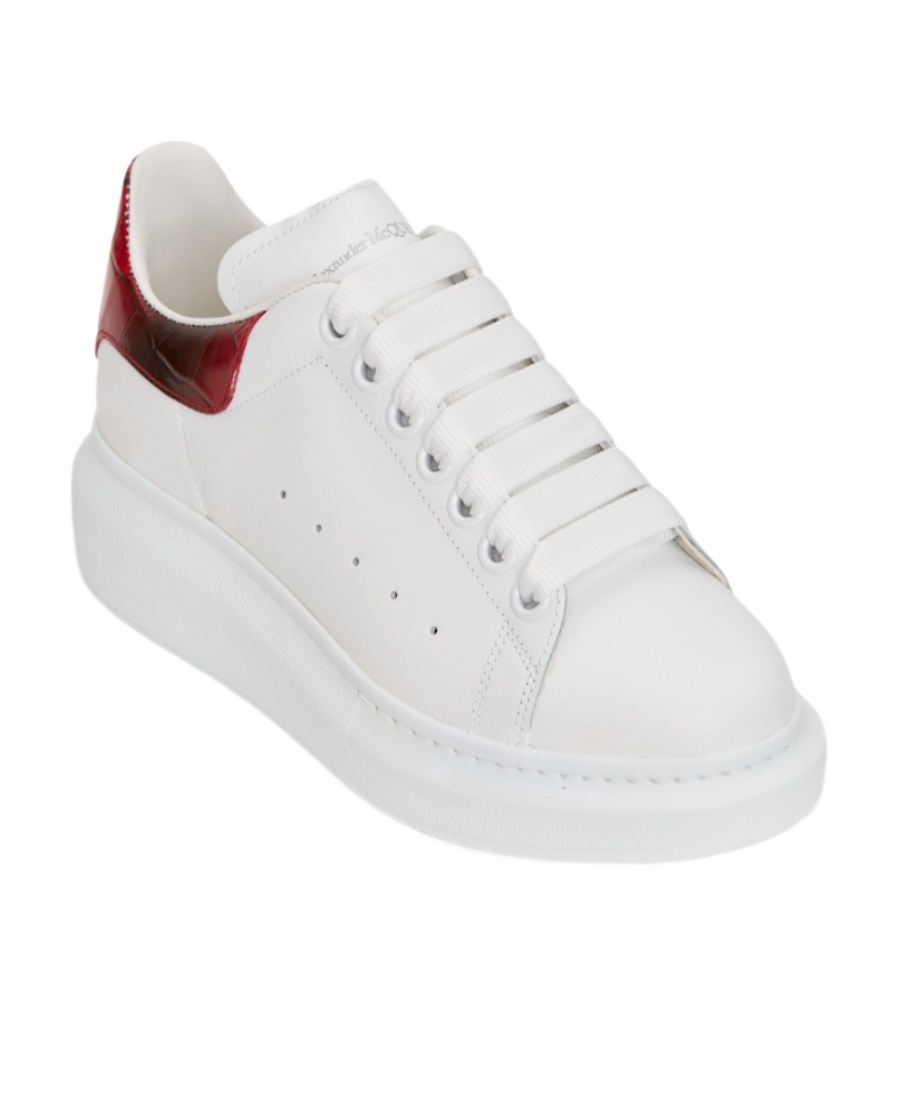 Alexander Mcqueen Oversized Lace-up Sneakers In White