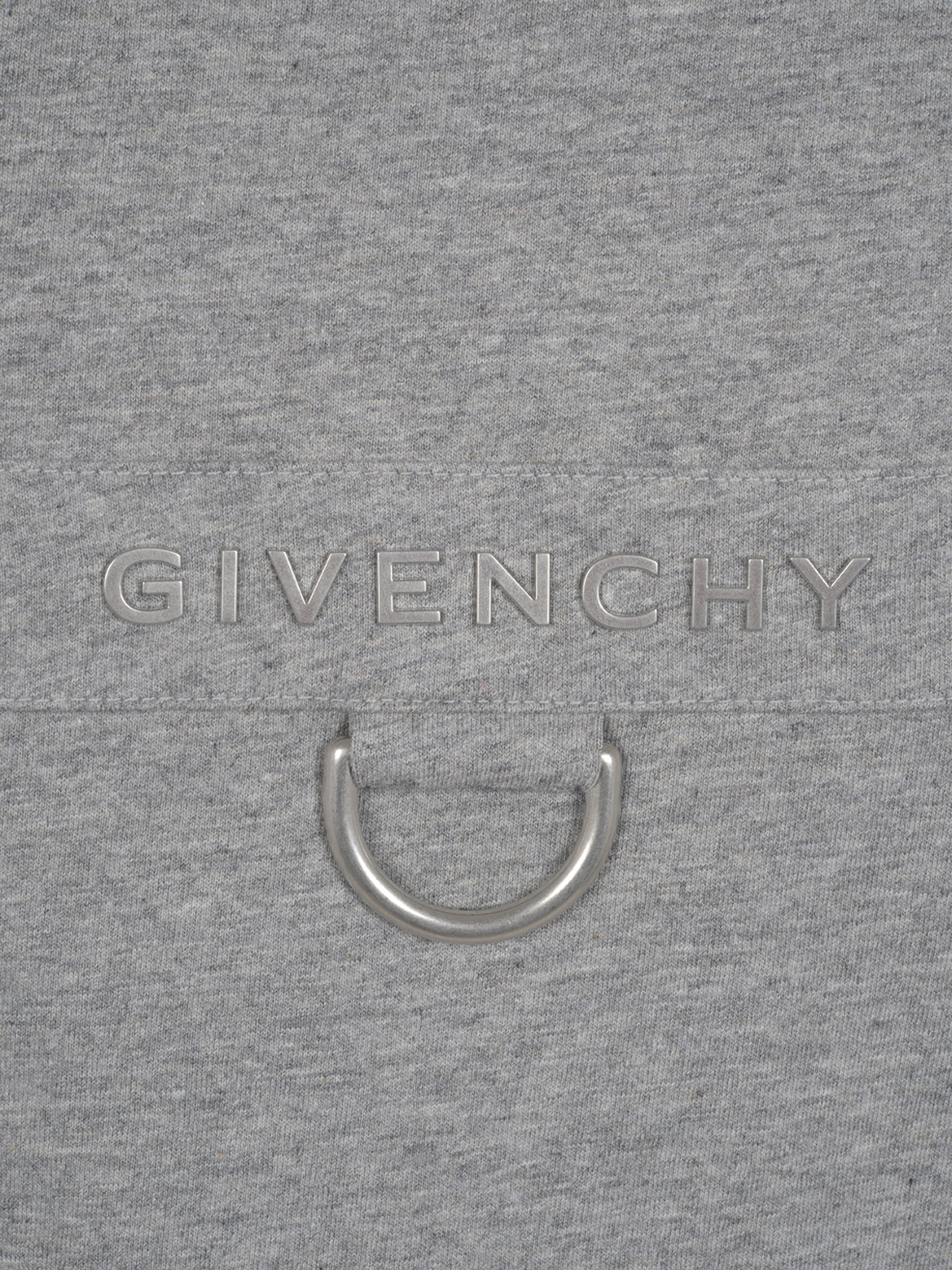 Givenchy Slim Fit Hardware Tshirt In Gray