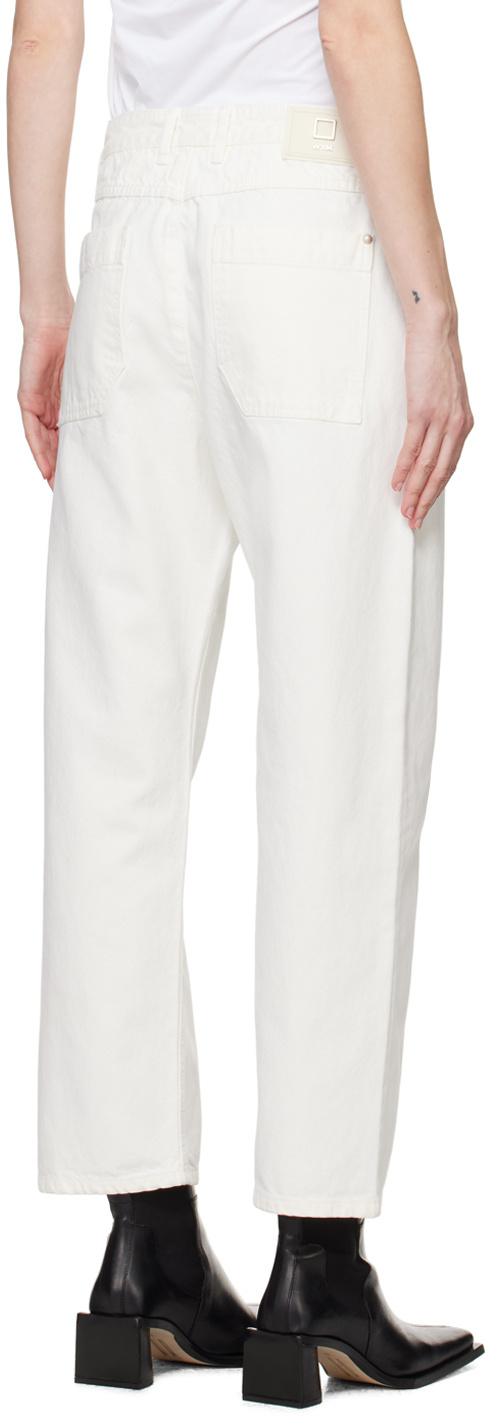 Wooyoungmi Embossed Patch Denim Trousers