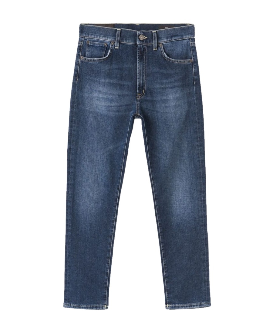 Dondup Slim Fit Cropped Jeans In Blue