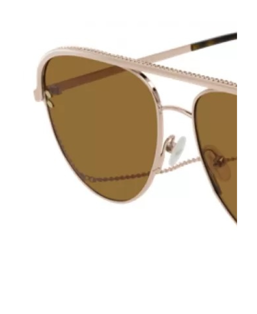 Stella Mccartney Logo Sunglasses In Brown