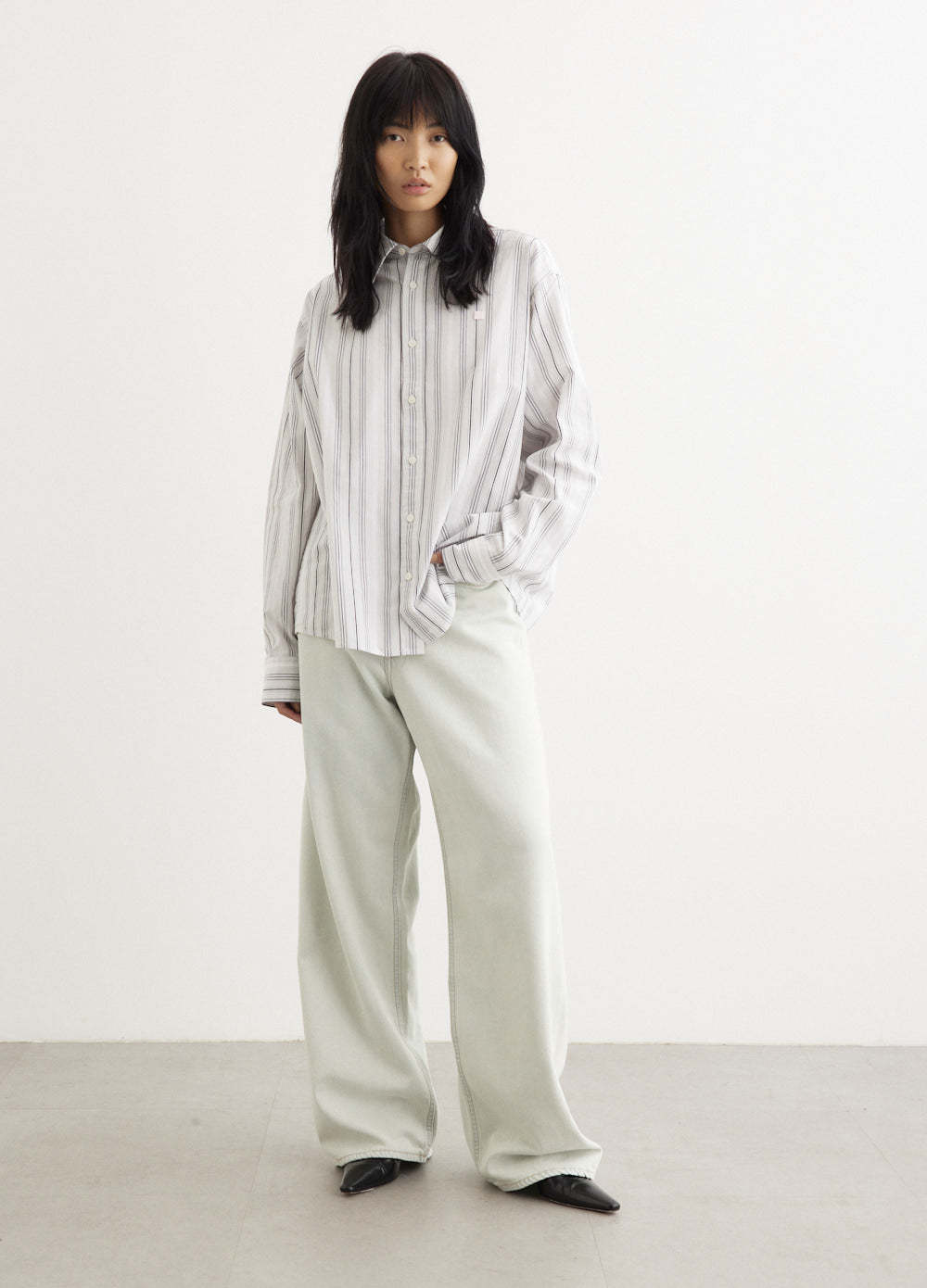 ACNE STUDIOS ACNE STUDIOS MID-RISE STRAIGHT-LEG JEANS