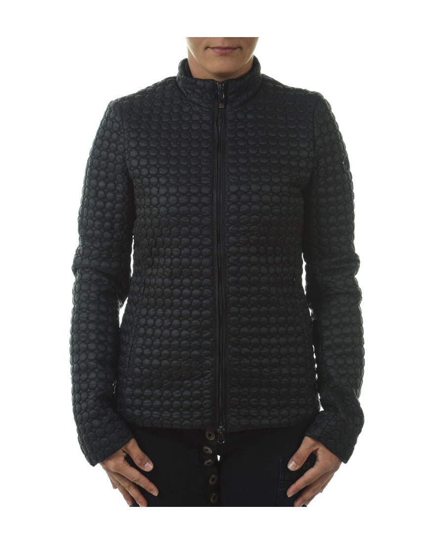 Armani Jeans Logo Down Jacket In Black