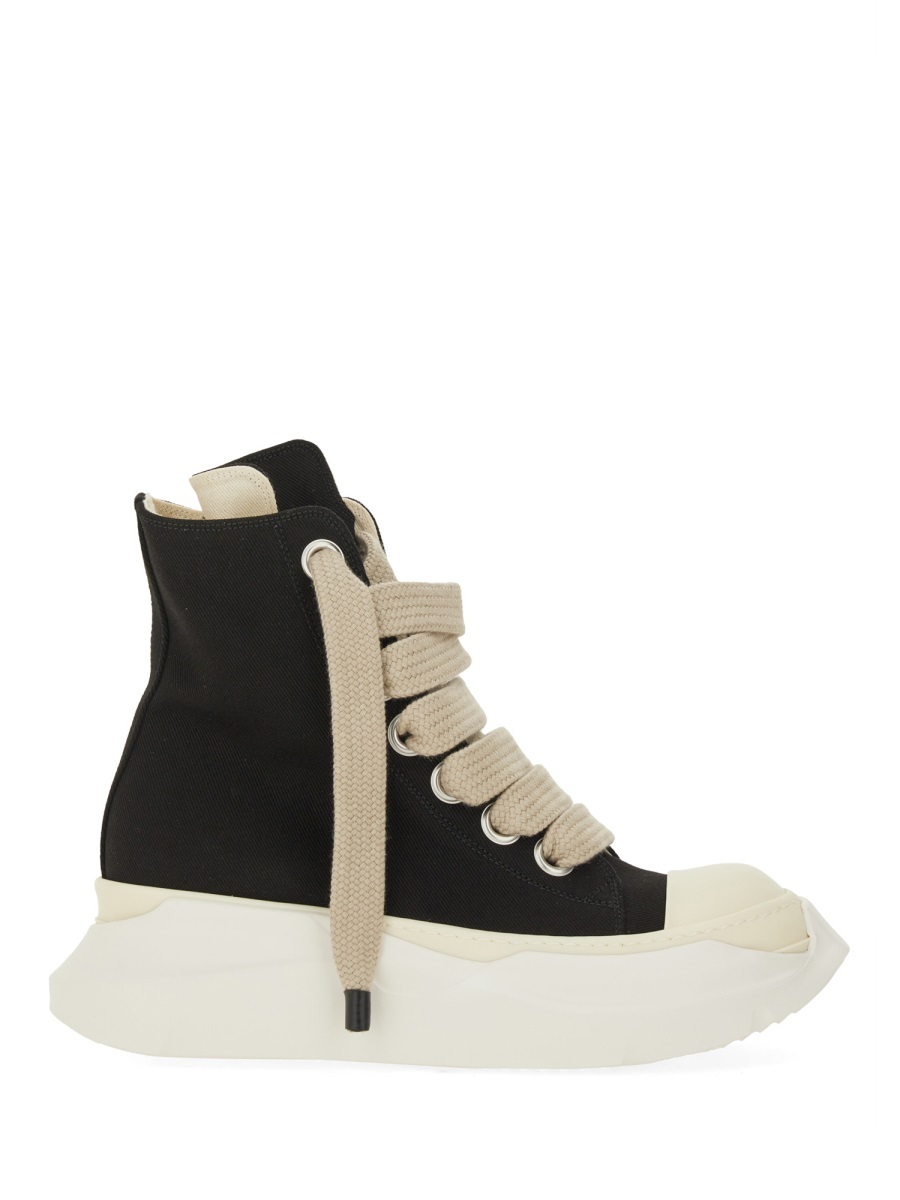 Rick Owens Drkshdw High-top Sneakers With Chunky Sole And Laces In Black