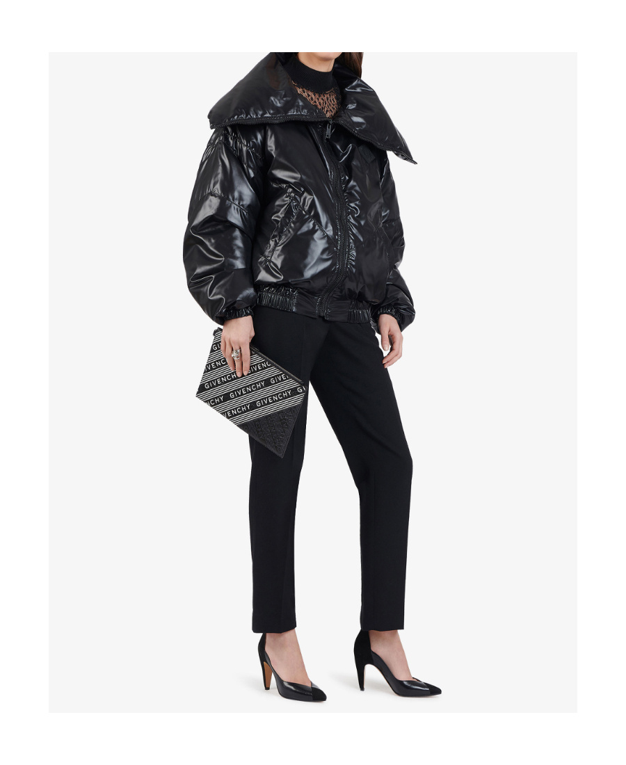 Givenchy Medium Logo Striped Handbag In Black