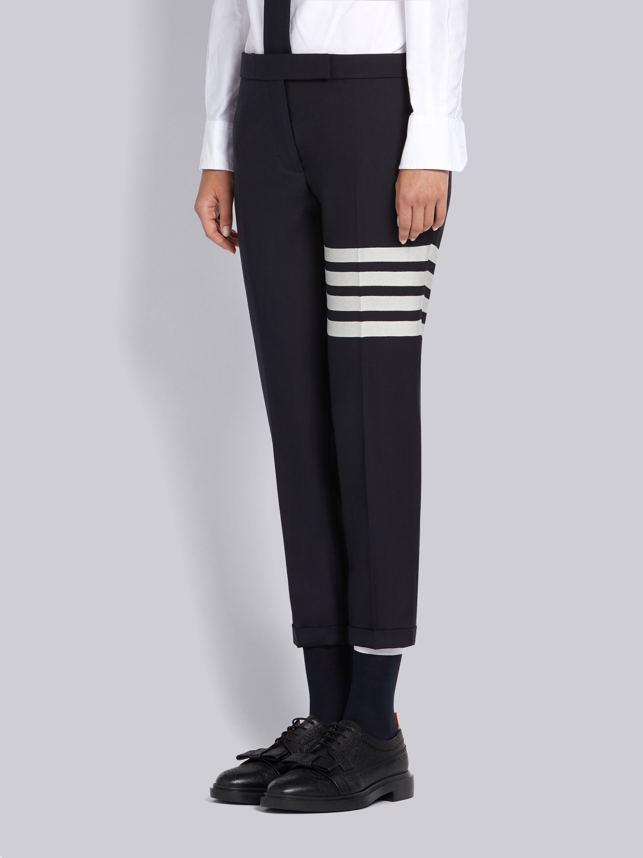 Thom Browne Trousers In Black