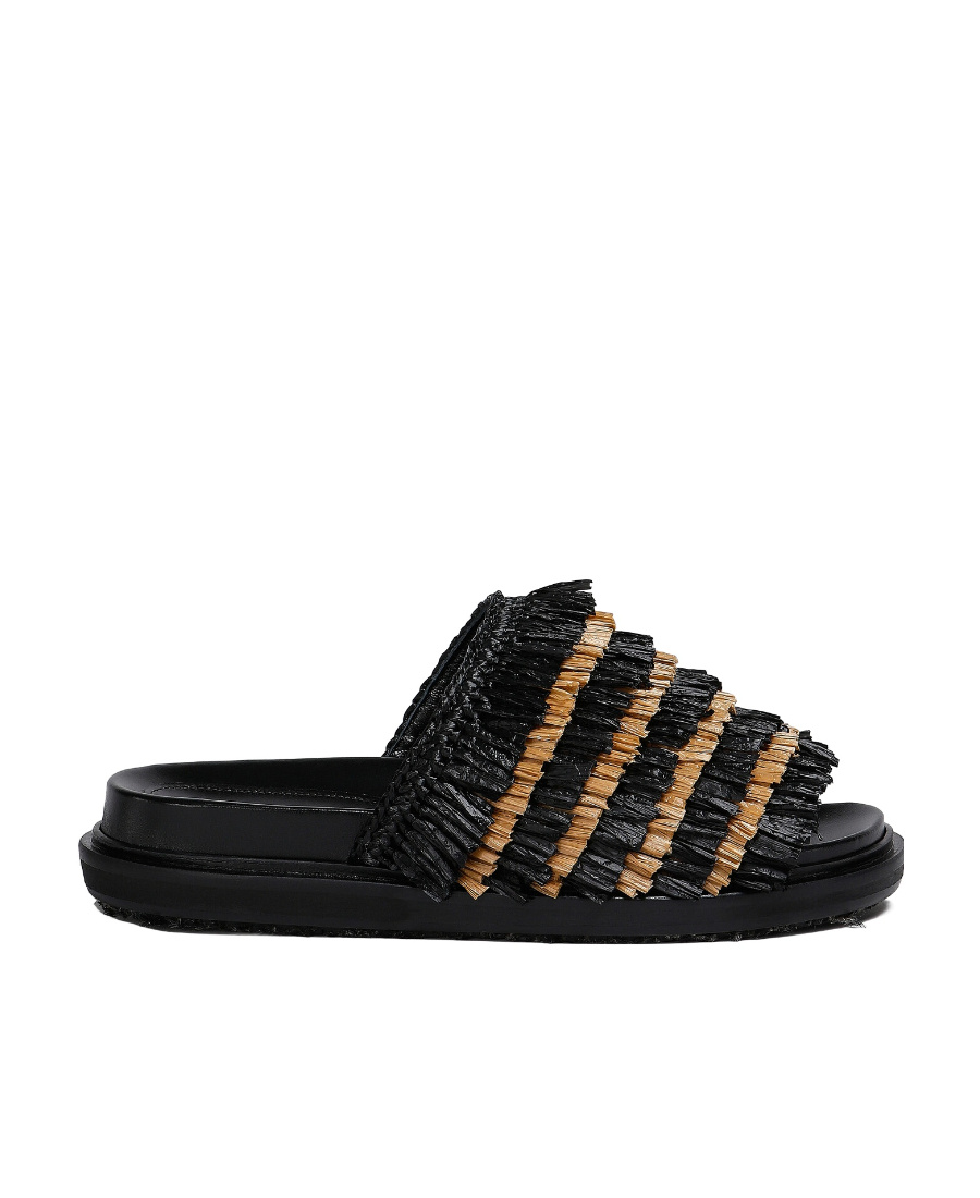 Marni Opent-toe Sandals In Black
