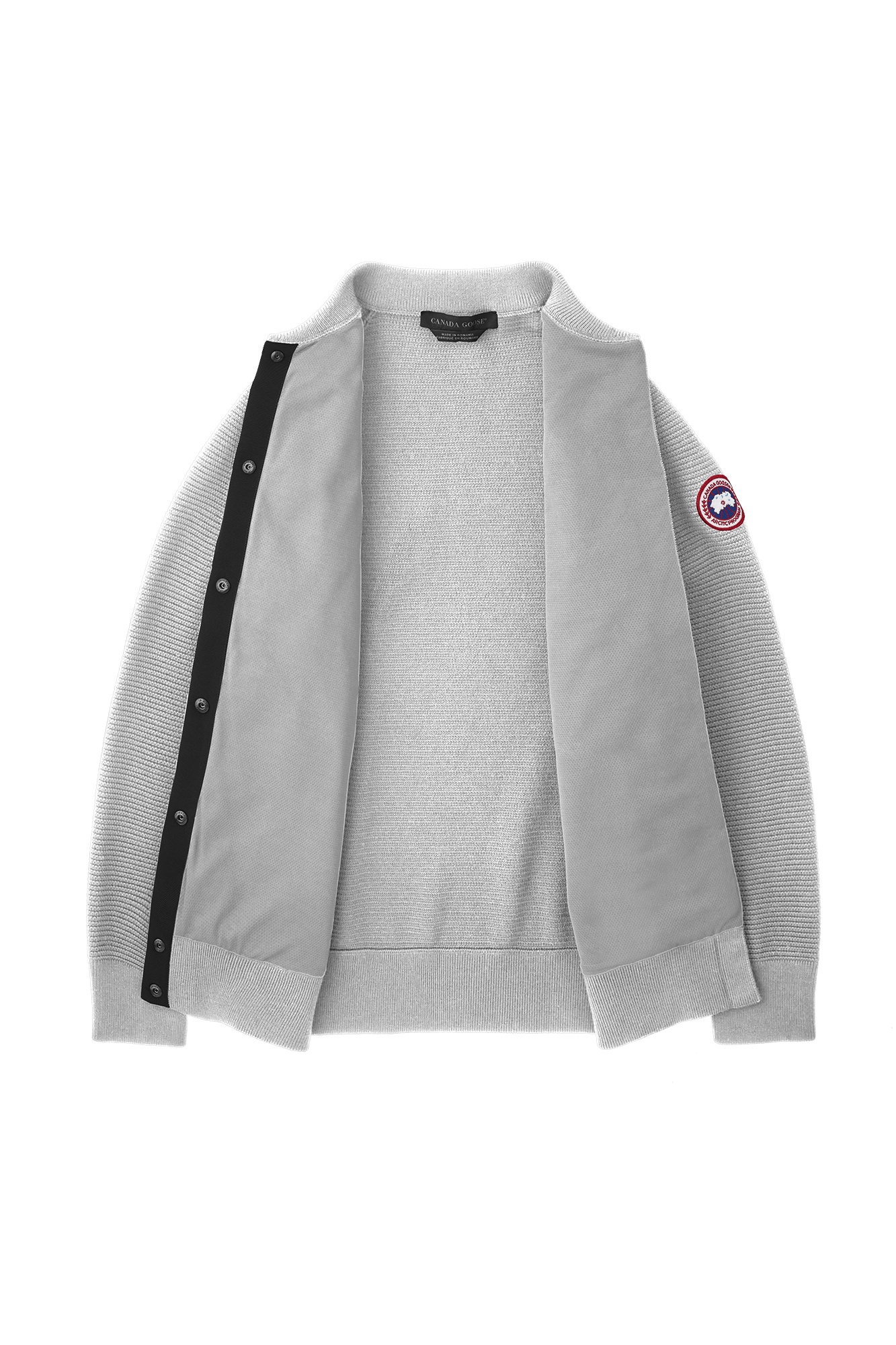 CANADA GOOSE LOGO DOWN KNITTED CARDIGAN 