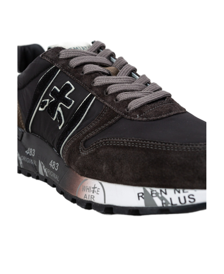 Premiata Strap-up Casual Sneakers In Black