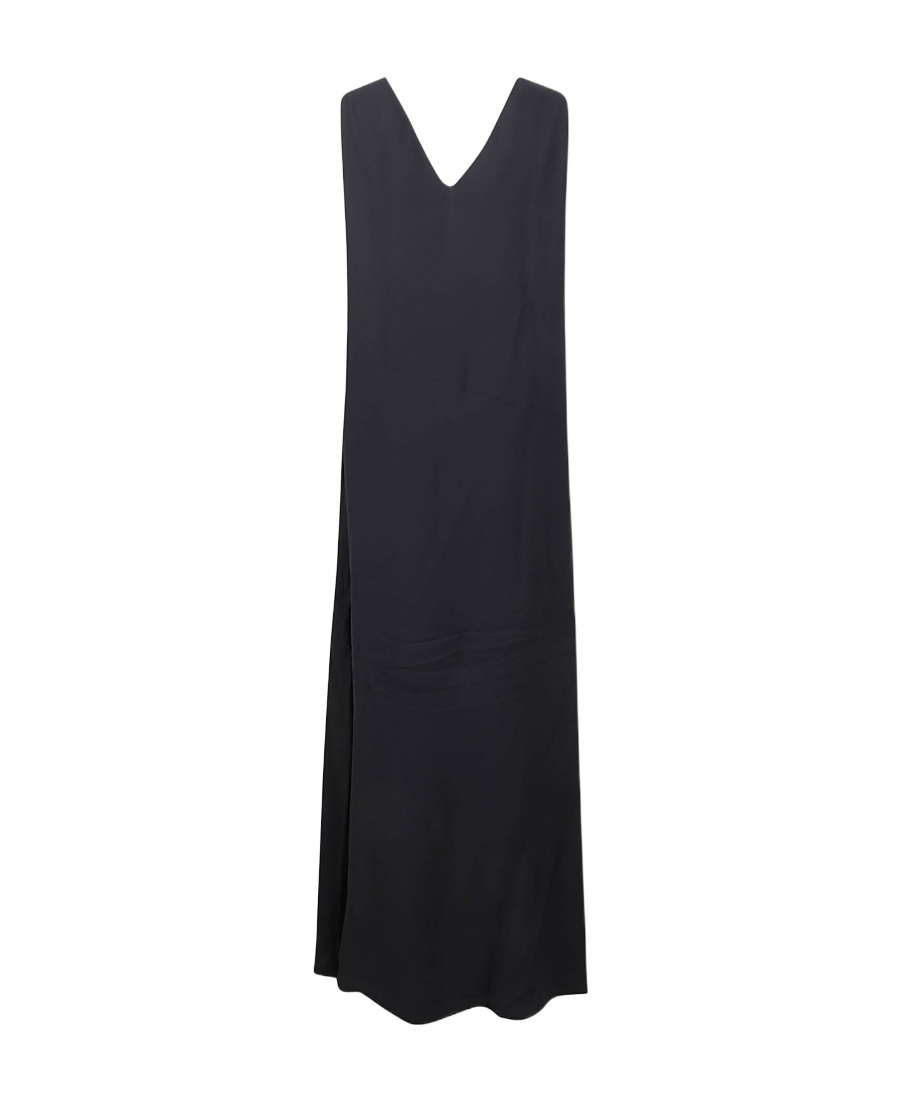 Fabiana Filippi V-neck Sleeveless Dress In Black