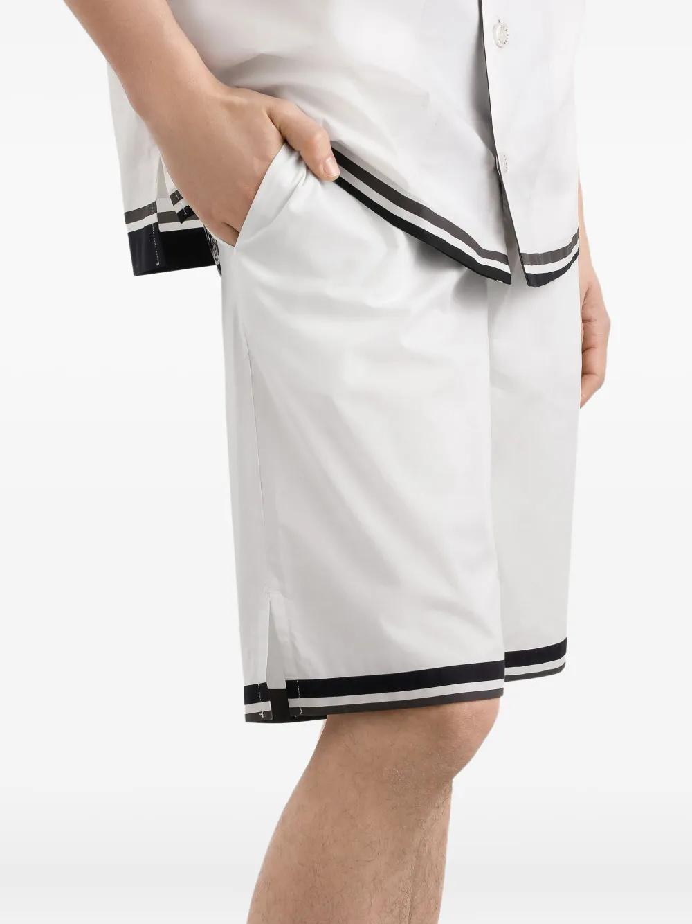 Dolce & Gabbana Majolica-print Shorts In White