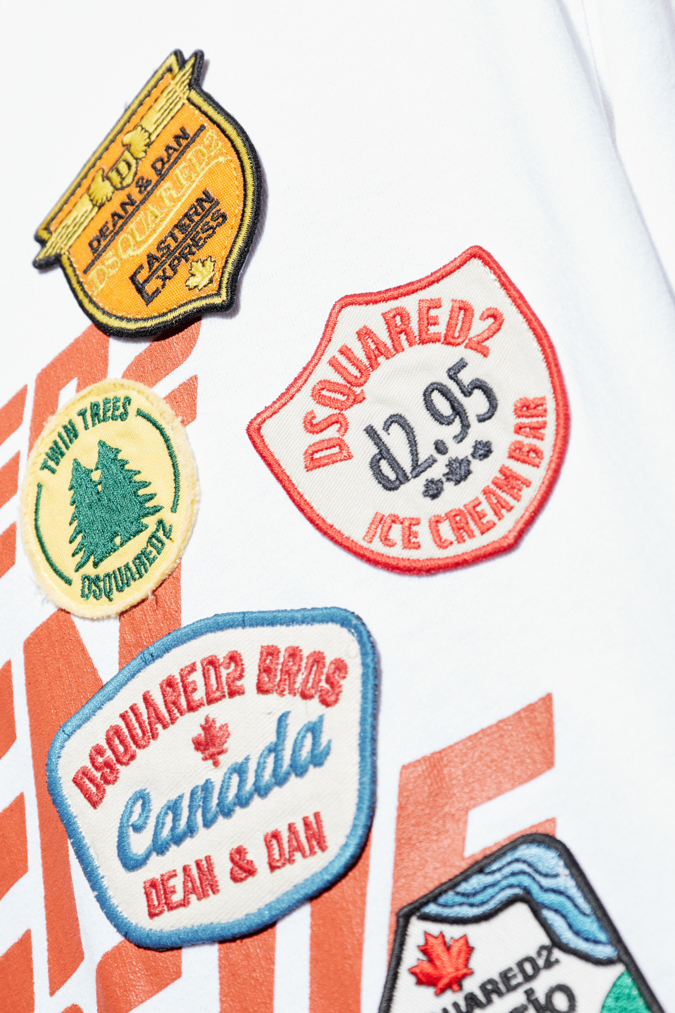 Dsquared2 Patch-detail T-shirt In White