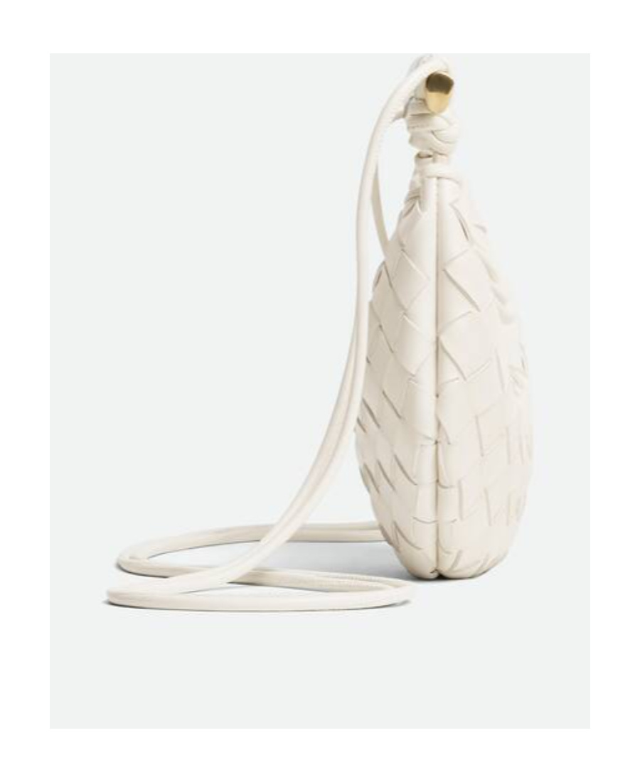 Bottega Veneta Mini Sardine Intrecciato Top-handle Bag In White