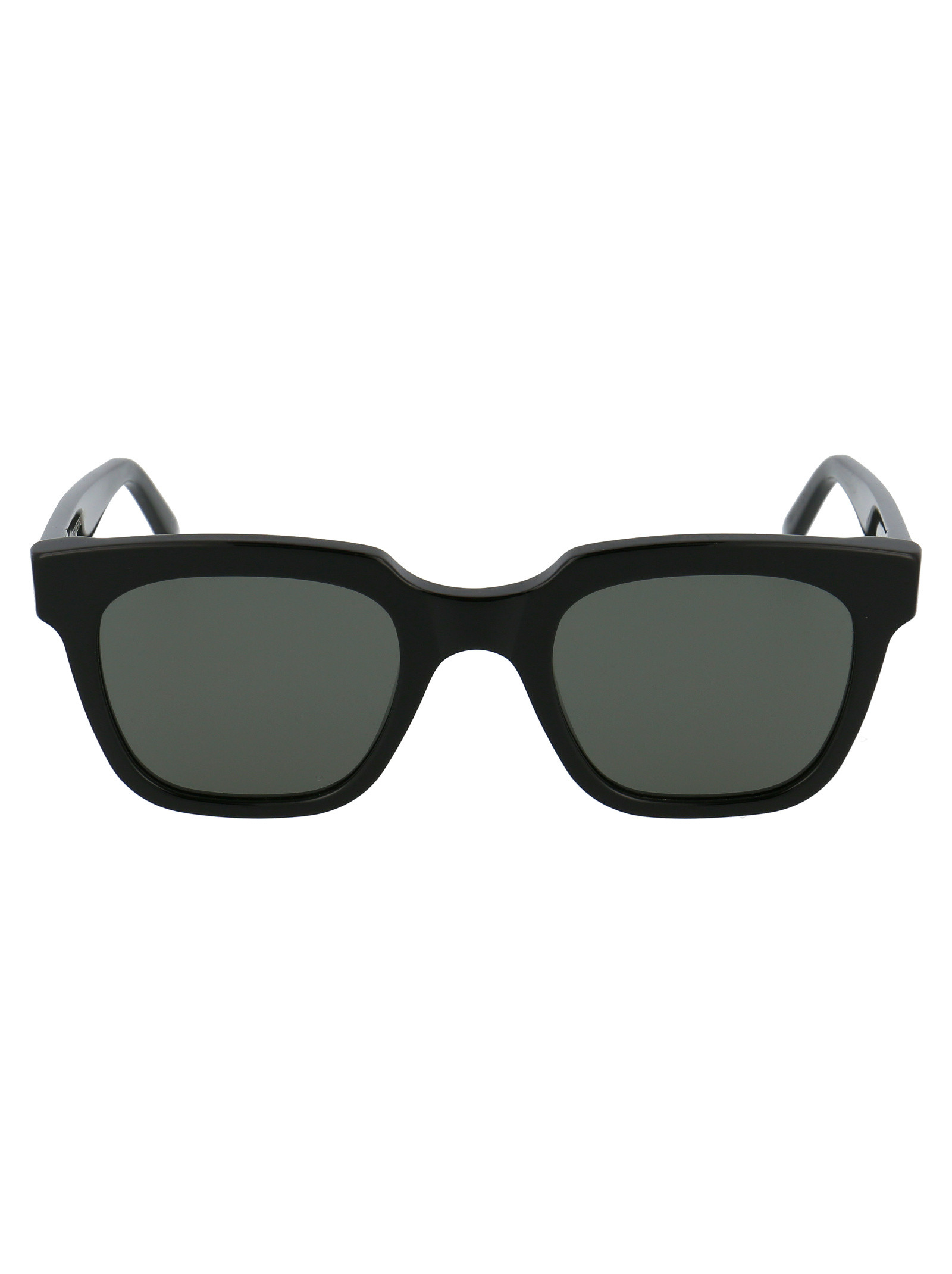 Retrosuperfuture Black Logo Sunglasses In Black