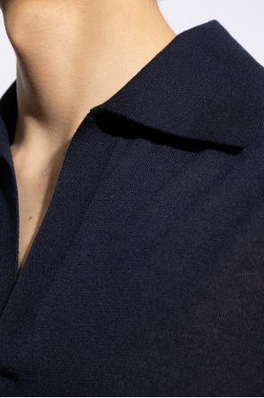 Bottega Veneta Short-sleeved Sweater In Black