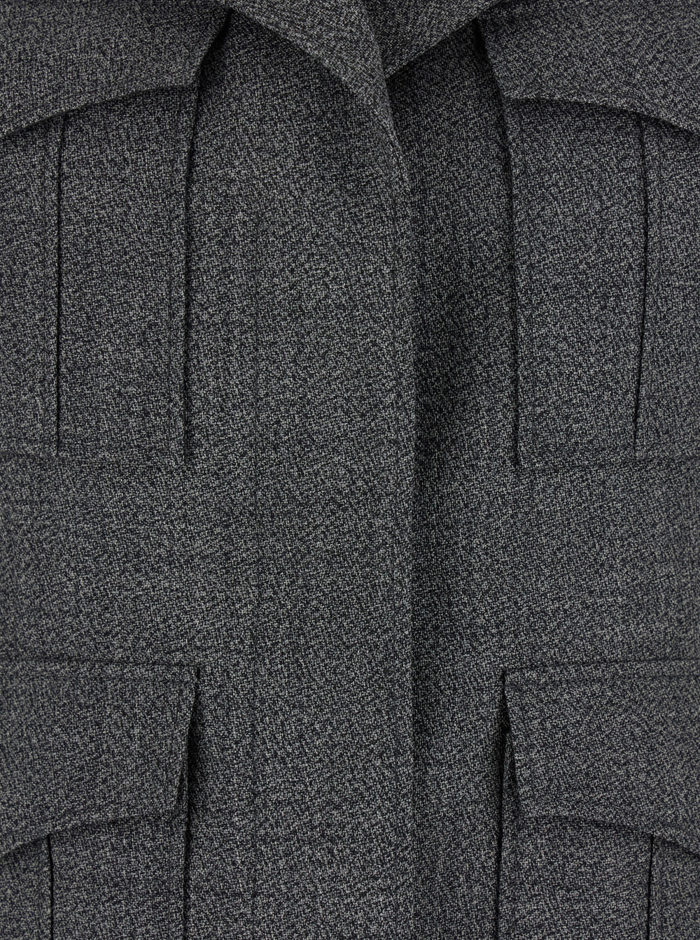 Alexander Mcqueen Fitted Silhouette With Epaulettes And Flap Pockets