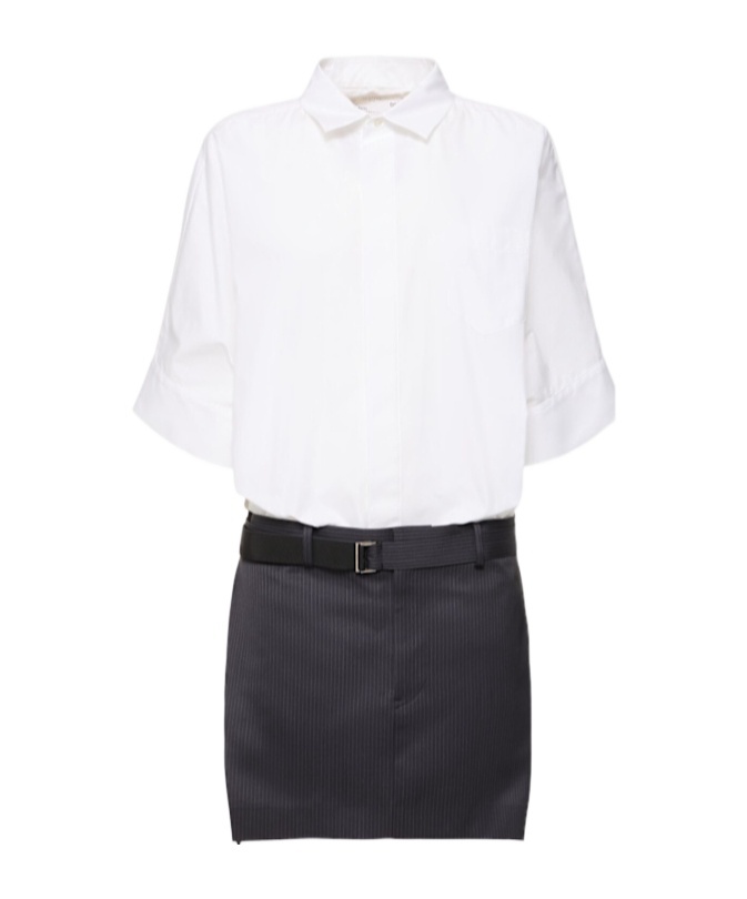Sacai Short Sleeve Dress