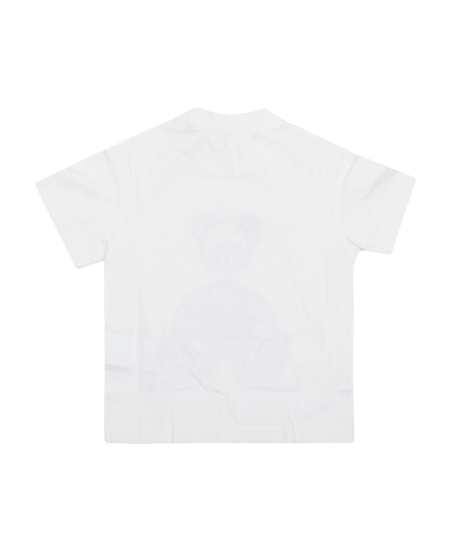 Palm Angels Bear-print Round-neck T-shirt In White