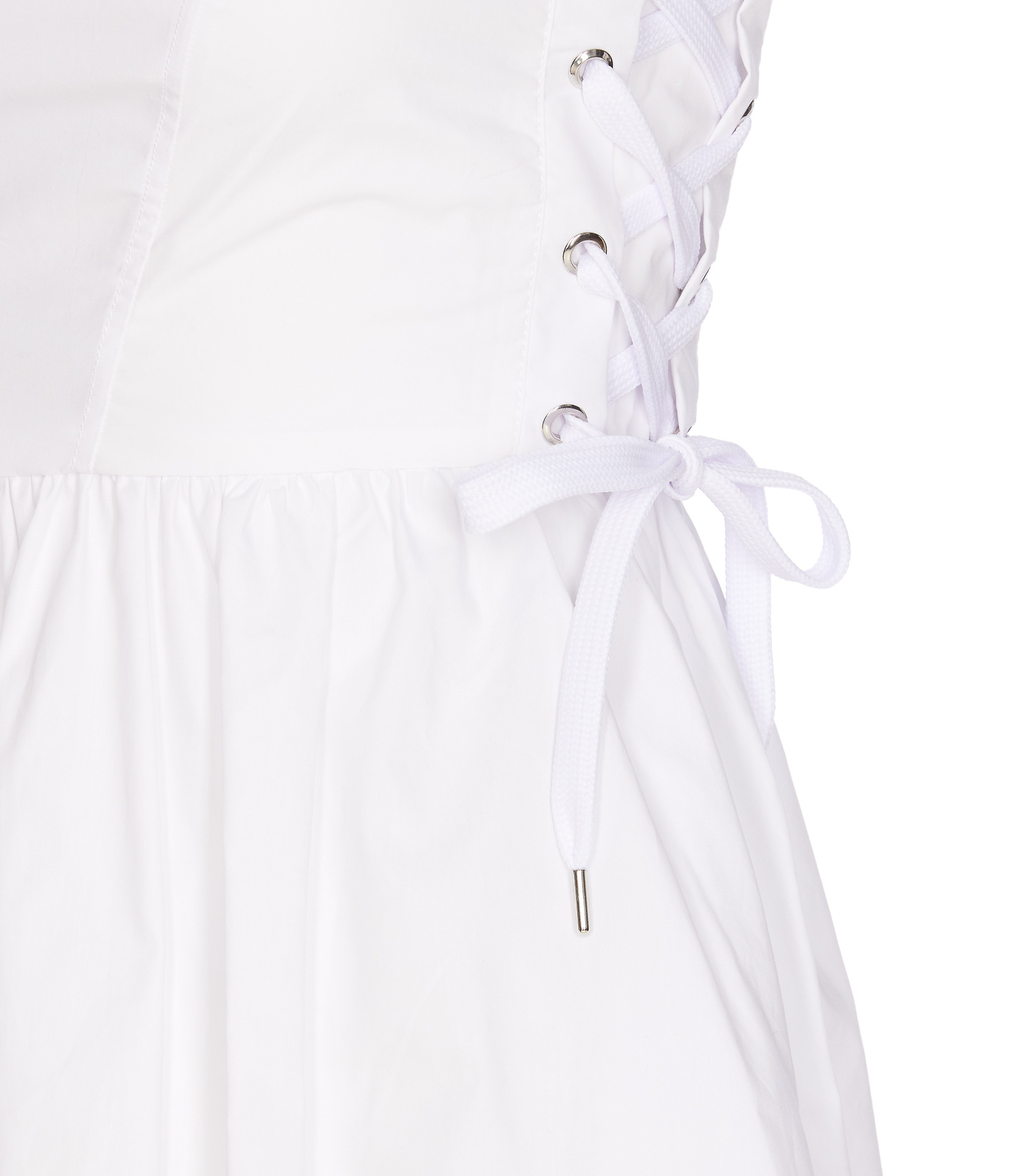 Pinko Mini Dress With Side Lacing In White