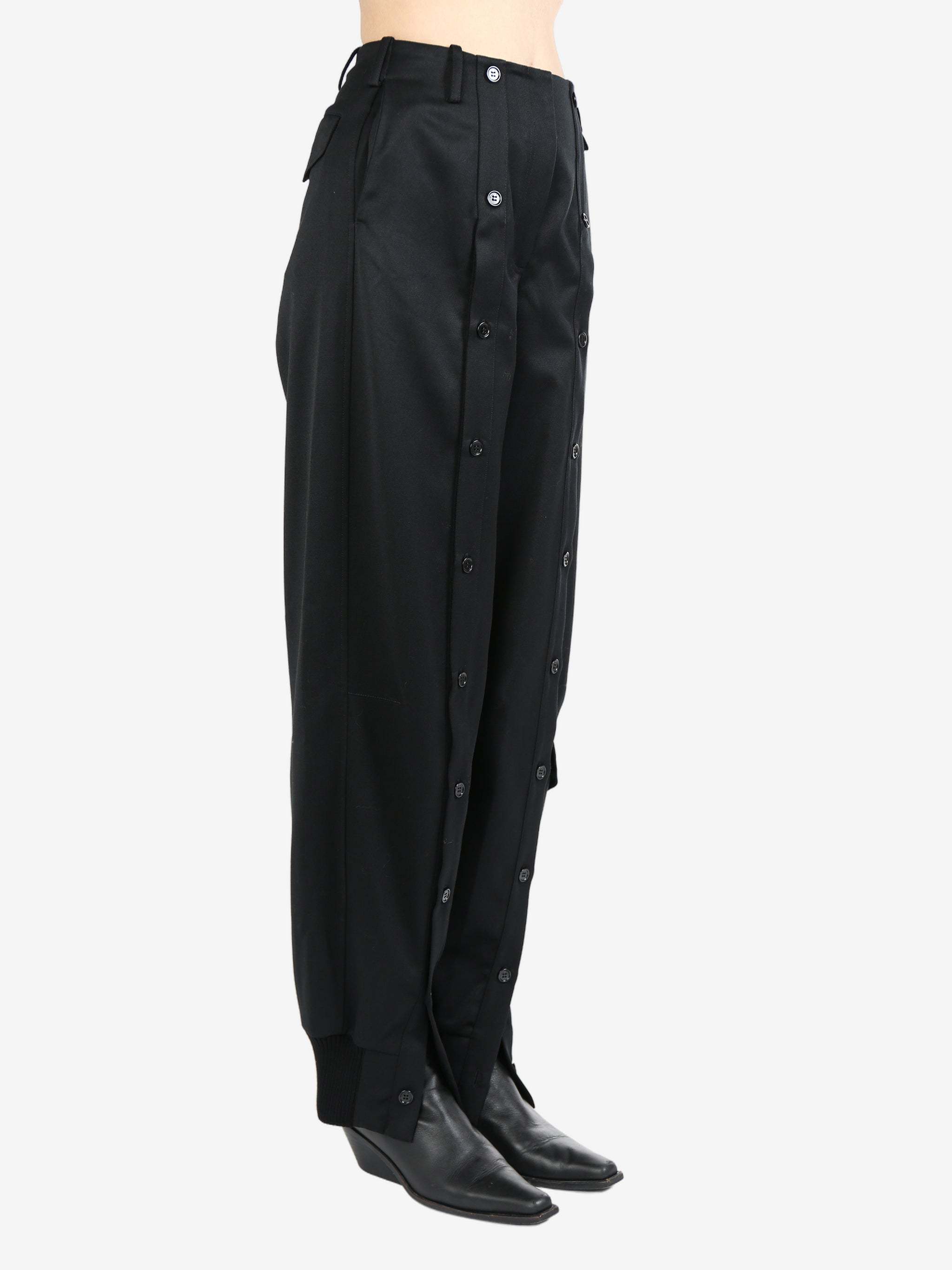SIMONE ROCHA BUTTON-DECORATED CASUAL PANTS