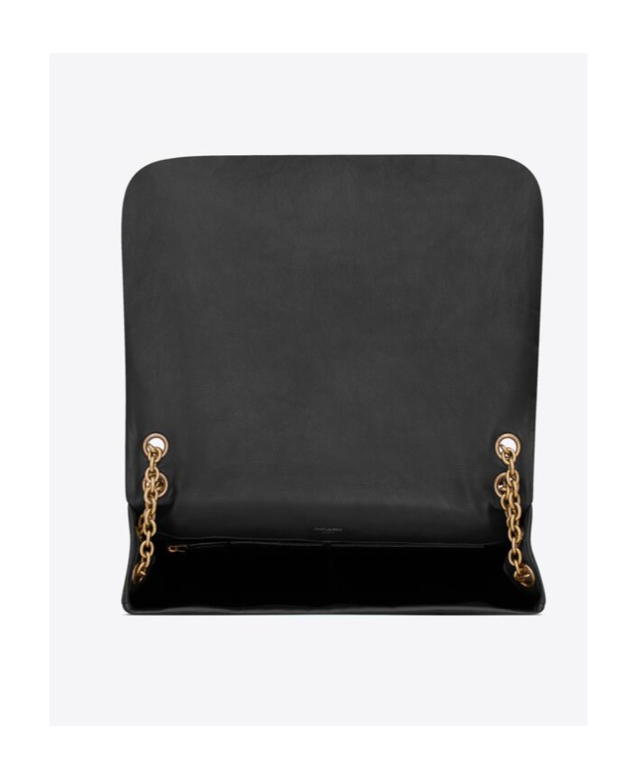 Saint Laurent Jamie Leather Shoulder Bag In Black