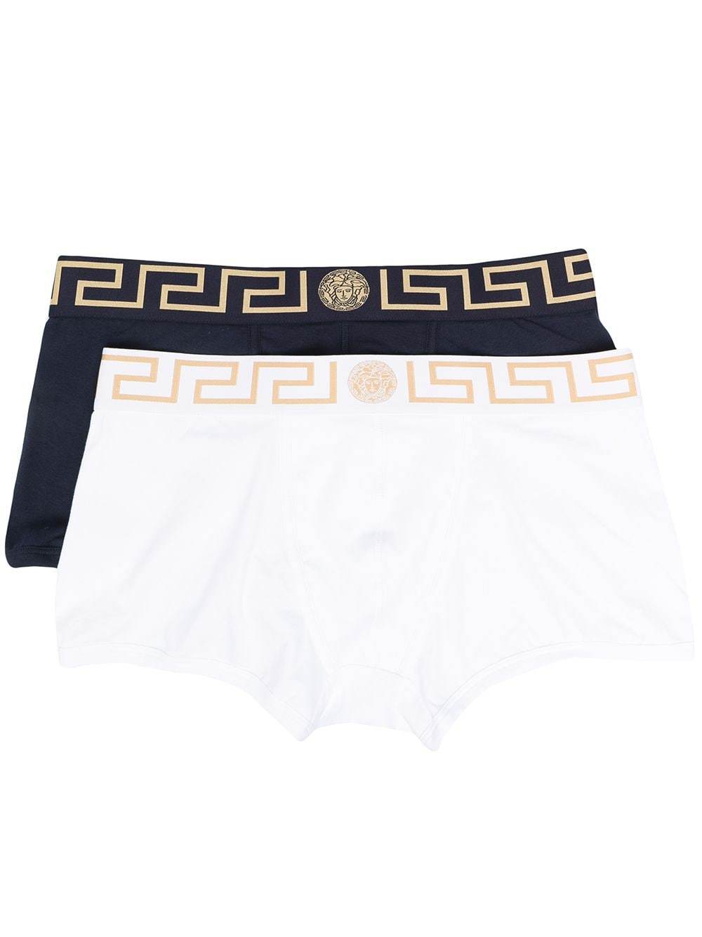 Versace Bi-pack Intimo Uomo Jersey Topeka Bi-stretch In White