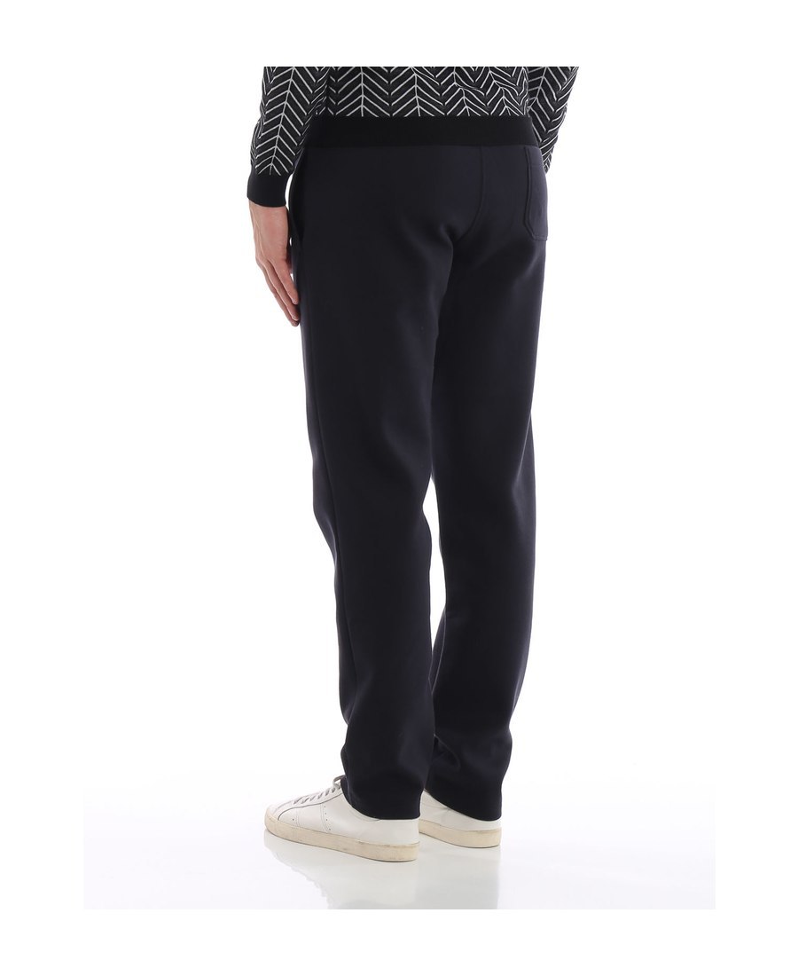 Giorgio Armani Regular Tapered Trousers In Black