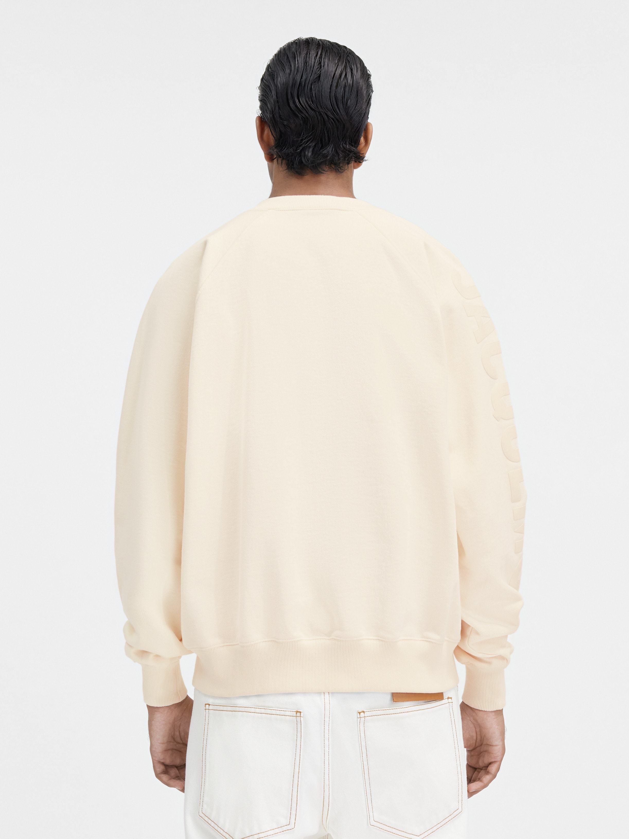 Jacquemus Logo Printed Crewneck Sweatshirt In White