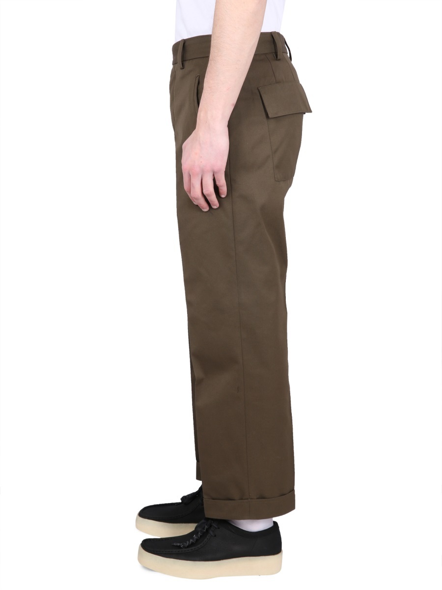 Pt Torino Pressed-crease Straight-leg Trousers In Brown