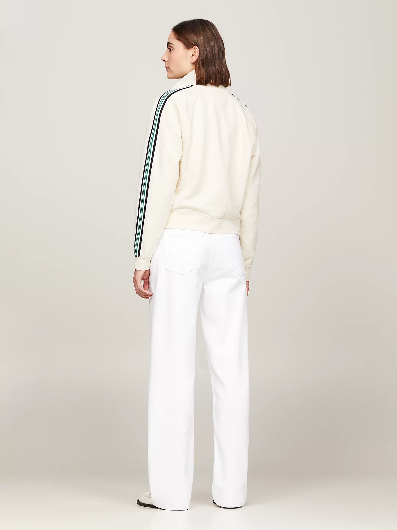 Tommy Hilfiger Long-sleeved Casual Jacket In White