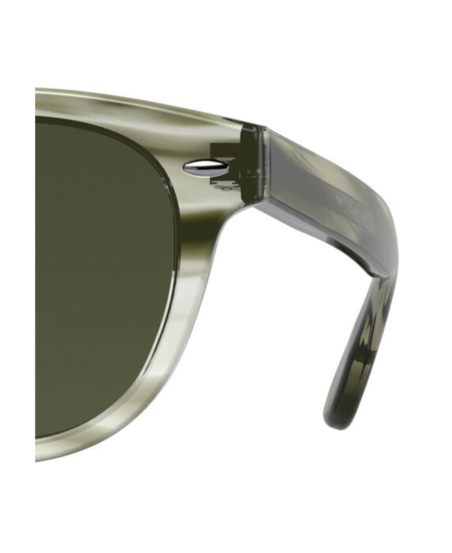 OLIVER PEOPLES ROUND LOGO SUNGLASSES 