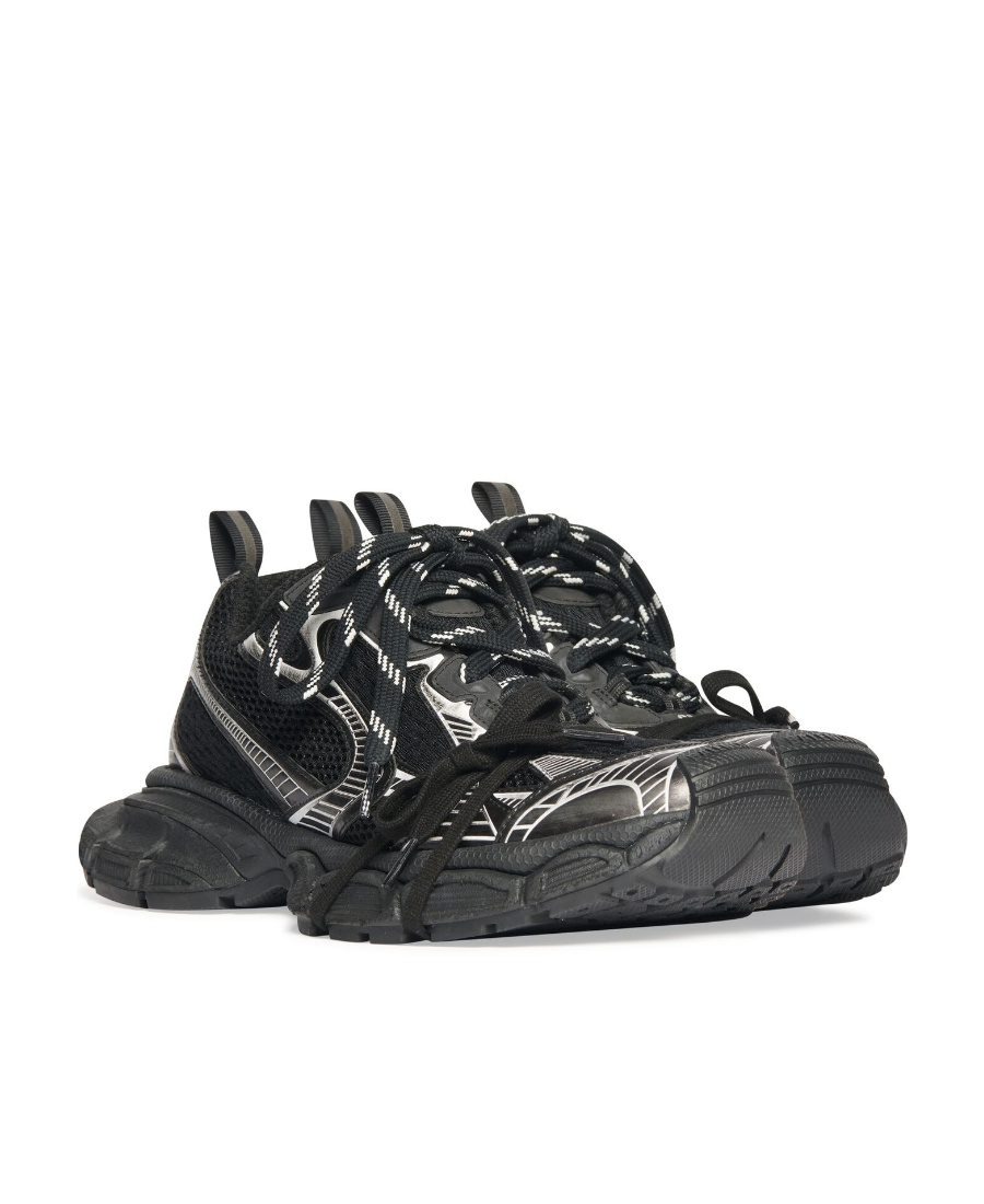 Shop Balenciaga 3xl Mesh-panel Sneakers In Black