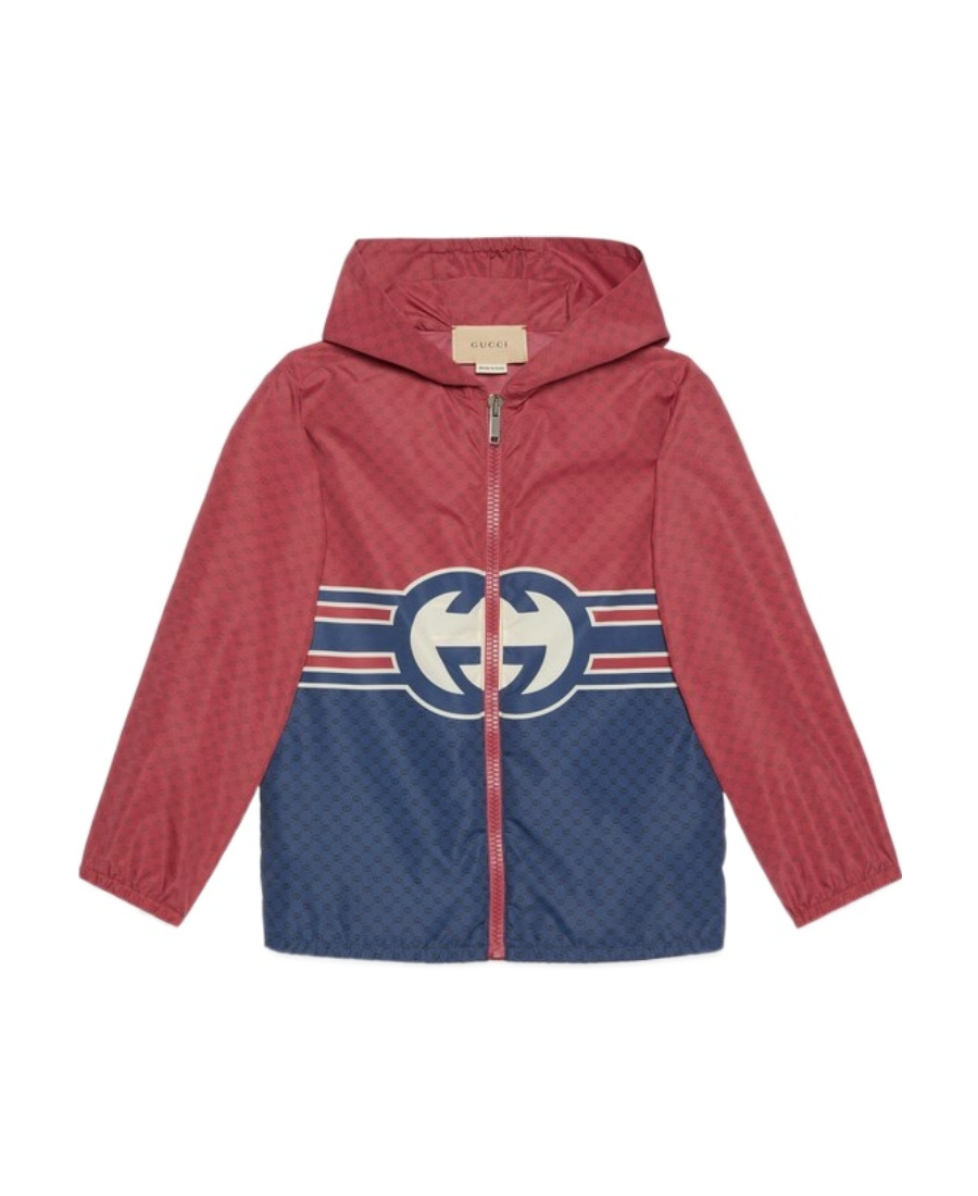 Gucci Interlocking G Print Jacket In Blue