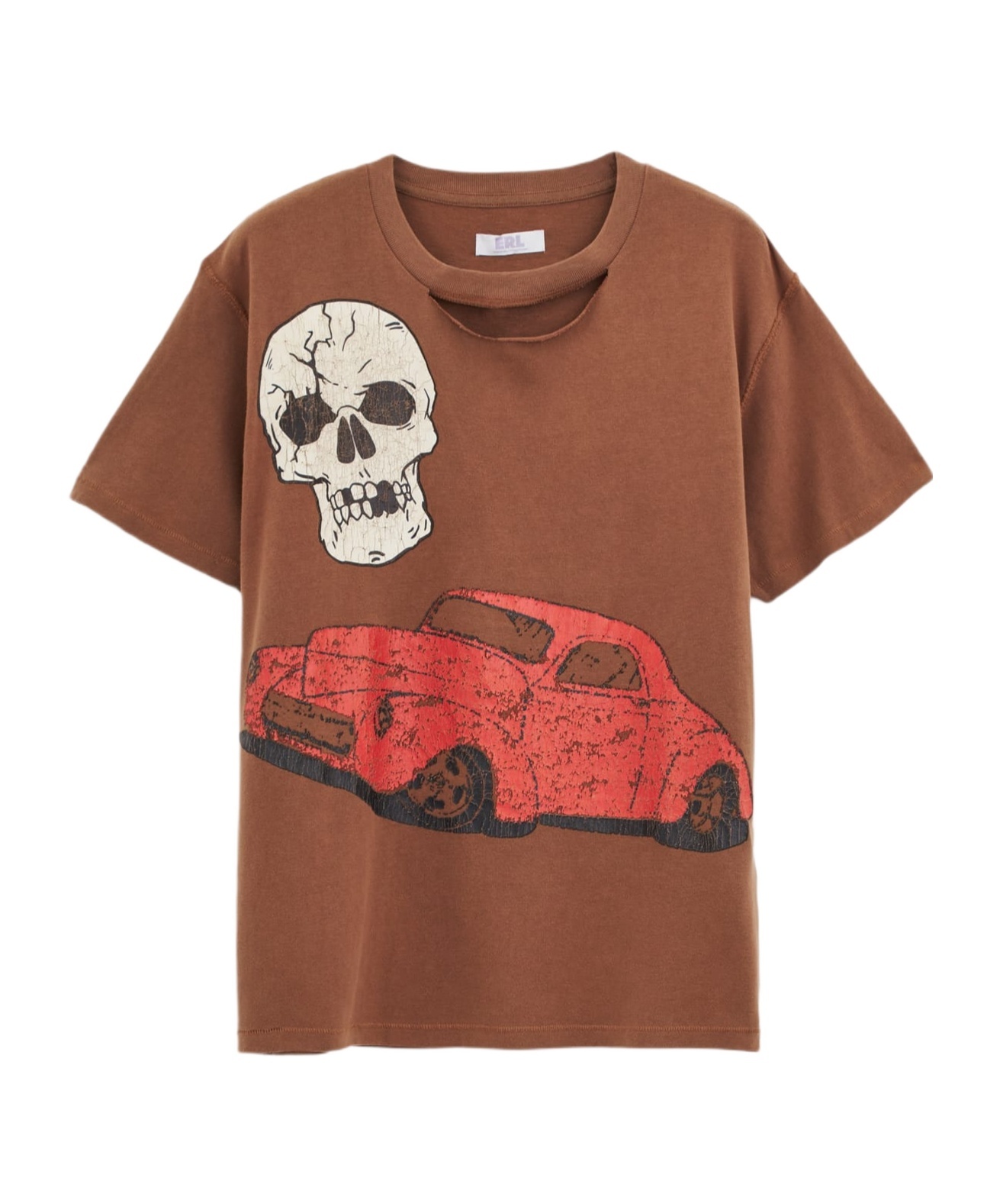 Shop Erl Short-sleeved T-shirt In Brown