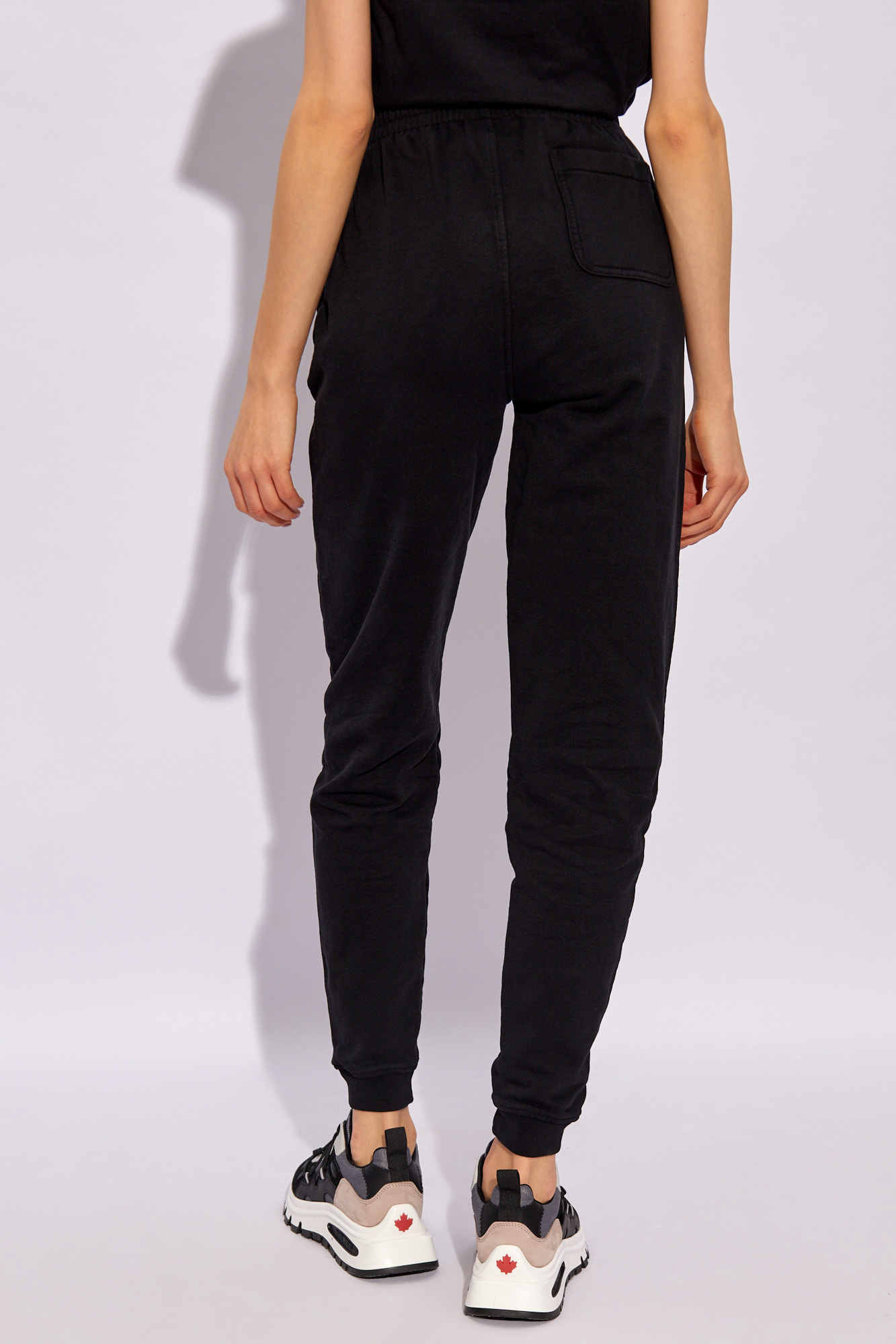 MAISON KITSUNÉ FOX-APPLIQUÉ TRACK PANTS