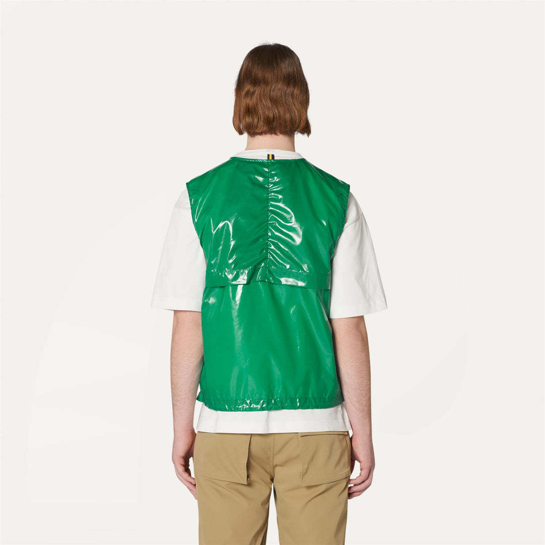 K-way Sleeveless Vest In Green