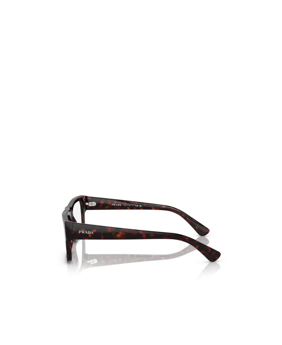 Prada Eyewear Rectangular Frame Glasses In Brown