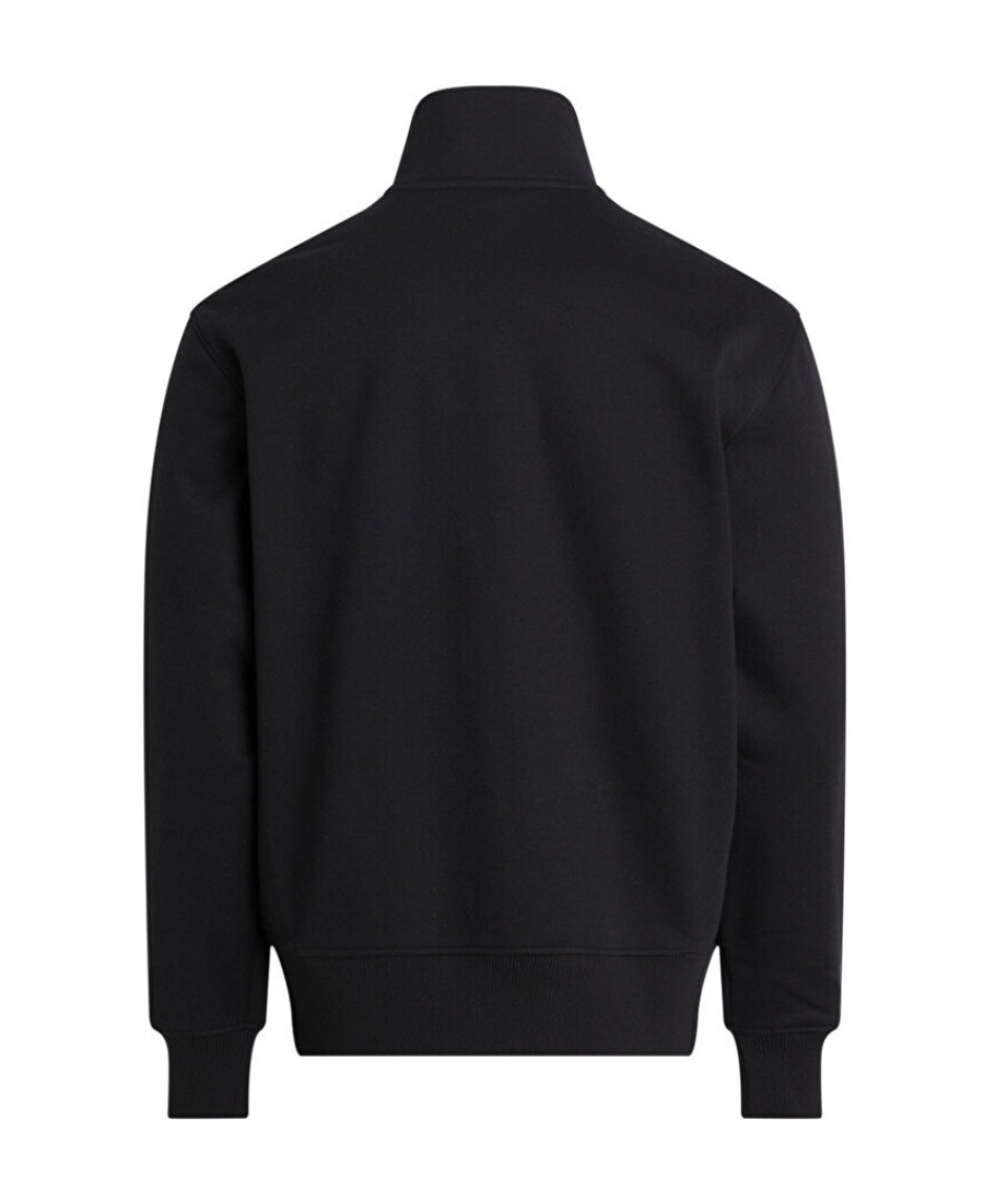 CALVIN KLEIN LOGO-TAPE ZIP-UP SWEATSHIRT