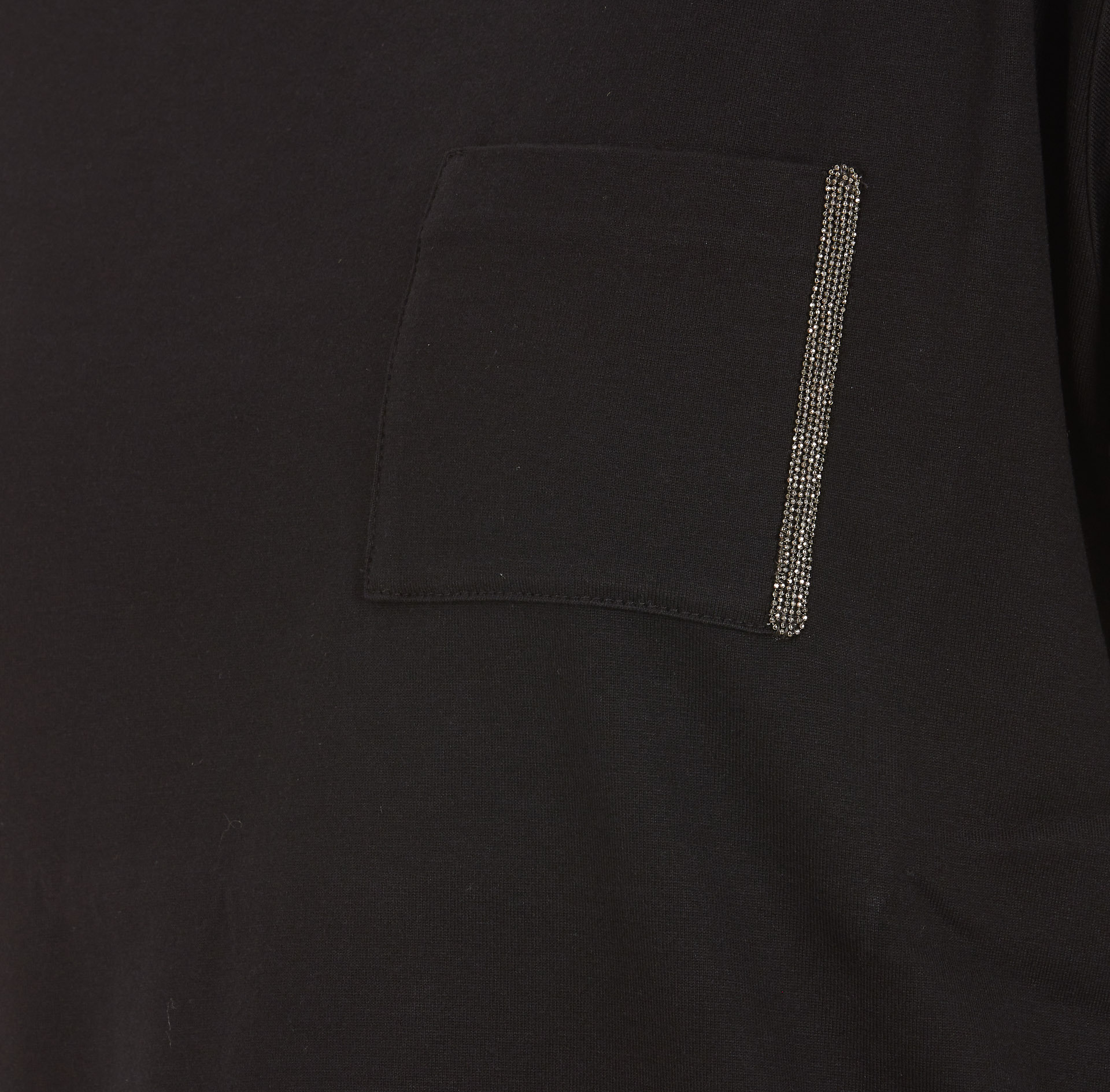 Fabiana Filippi Short-sleeved Crewneck T-shirt In Black