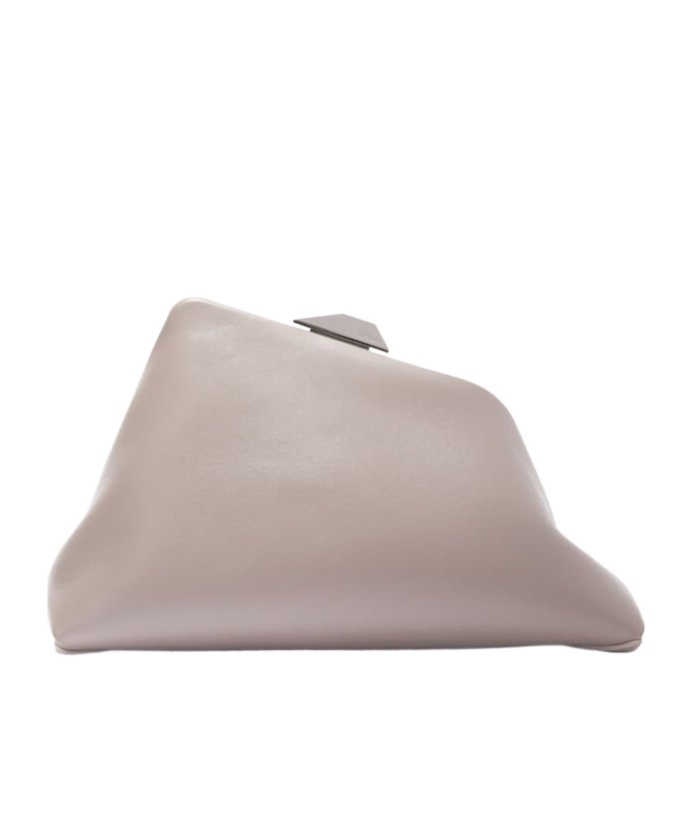 Shop Attico Day Off Shoulder Bag In Nude